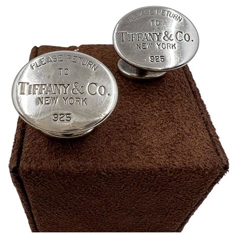 silver cufflinks tiffany.